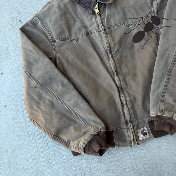 Carhartt J14 CHT brown Santa Fe work wear jacket - Picture 2 of 8